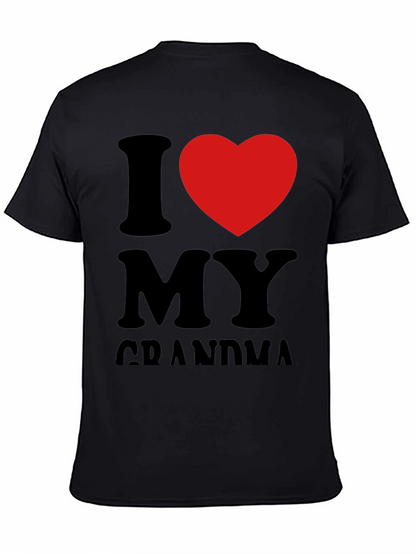 I Heart Grandma Black Tee