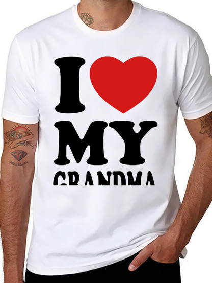 I Heart Grandma Black Tee