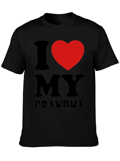 I Heart Grandma Black Tee