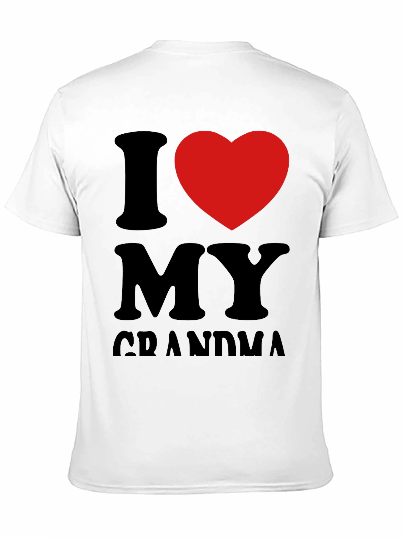 I Heart Grandma Black Tee