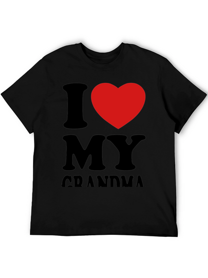 I Heart Grandma Black Tee