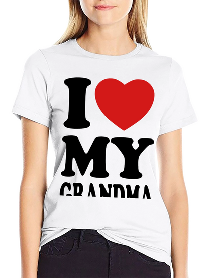 I Heart Grandma Black Tee