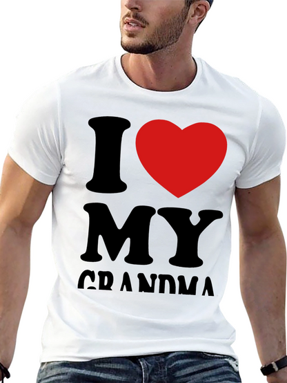 I Heart Grandma Black Tee