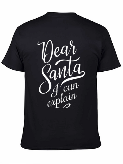 Dear Santa I Can Explain Funny Christmas T-Shirt