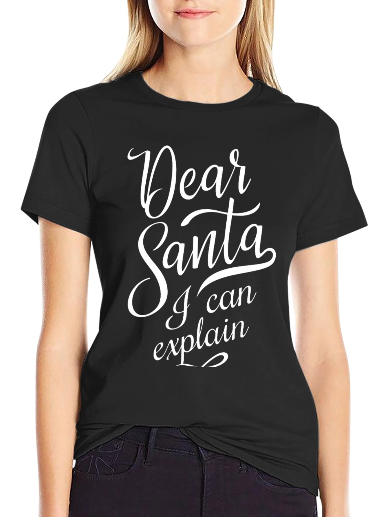 Dear Santa I Can Explain Funny Christmas T-Shirt