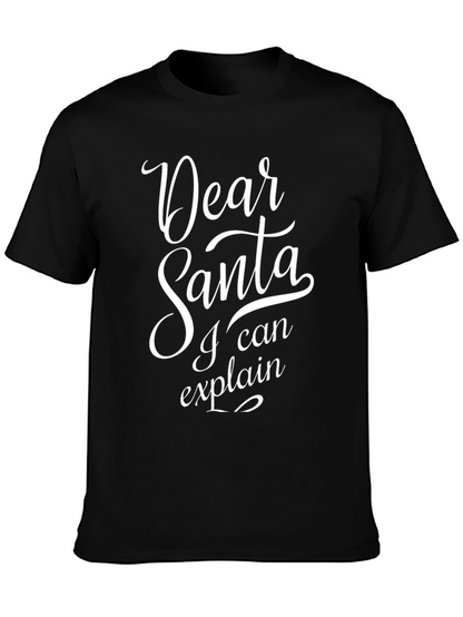 Dear Santa I Can Explain Funny Christmas T-Shirt