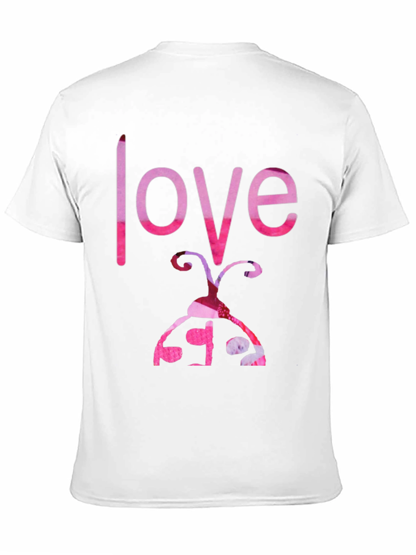 Love Ladybug Graphic Tee - Black Cotton T-Shirt