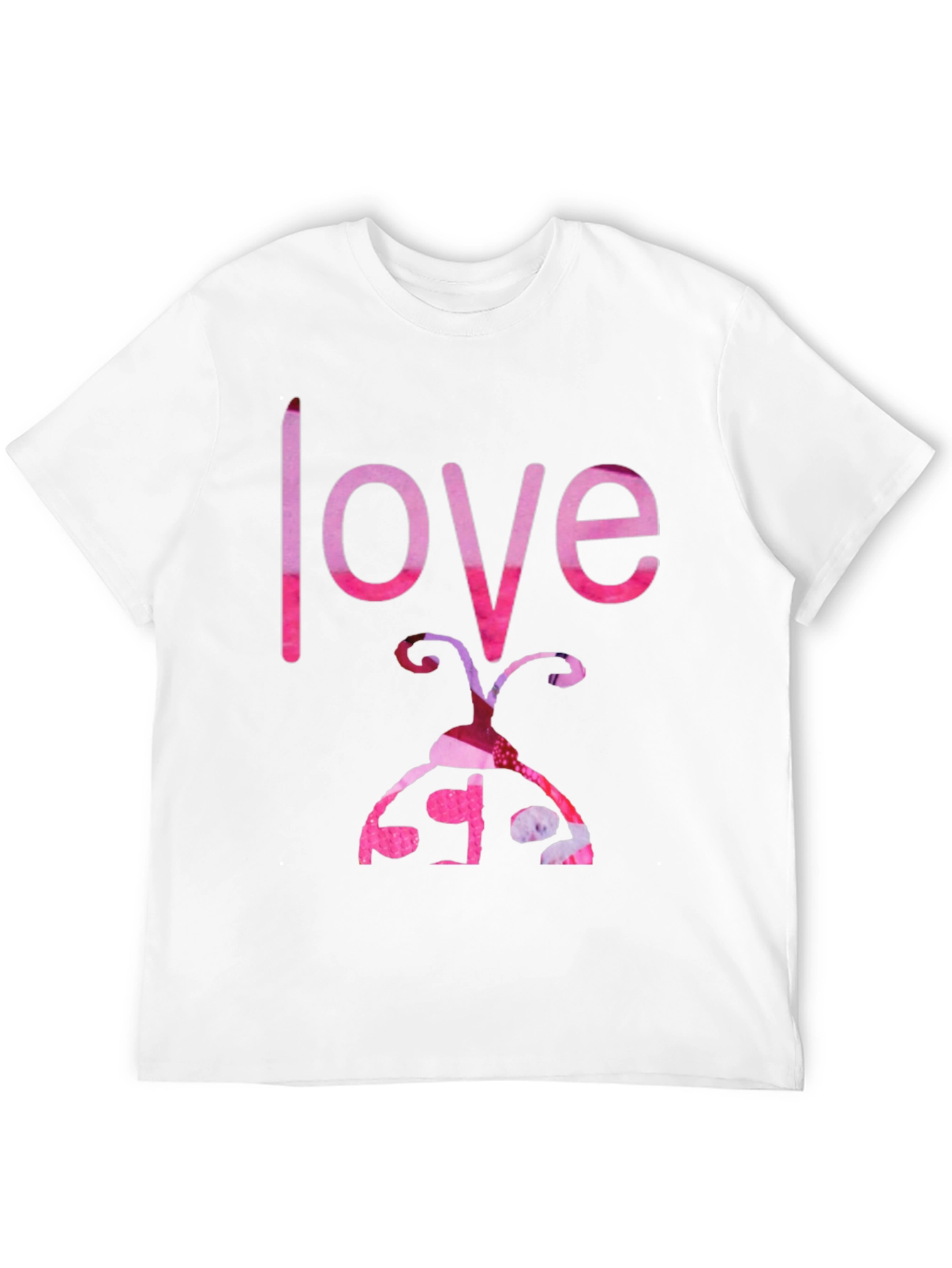 Love Ladybug Graphic Tee - Black Cotton T-Shirt
