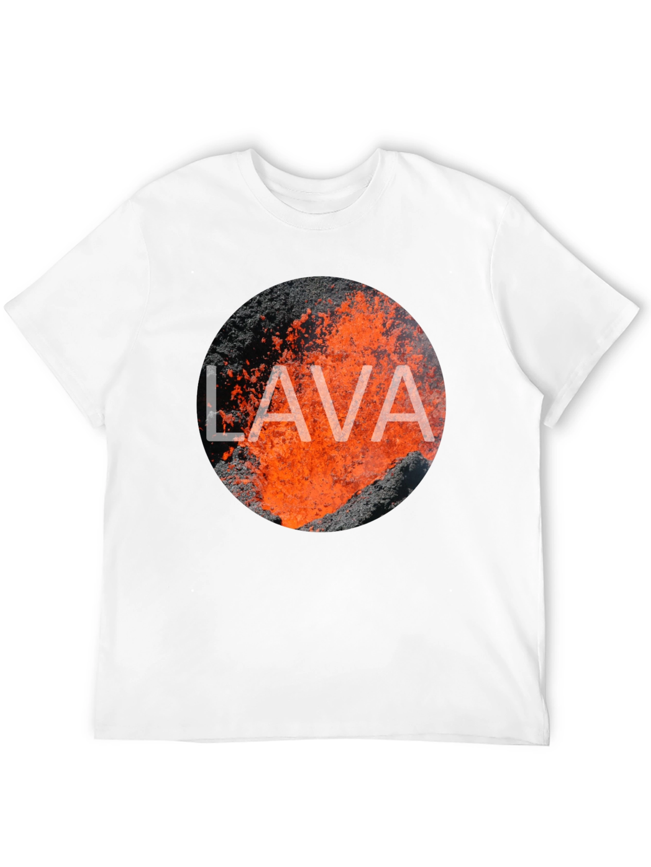 Lava Graphic Print Black T-Shirt