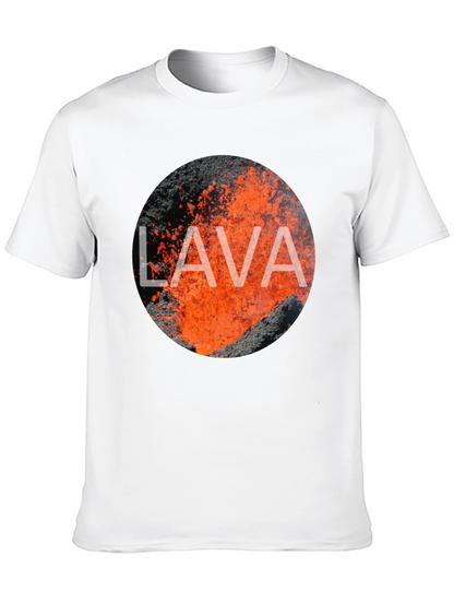 Lava Graphic Print Black T-Shirt