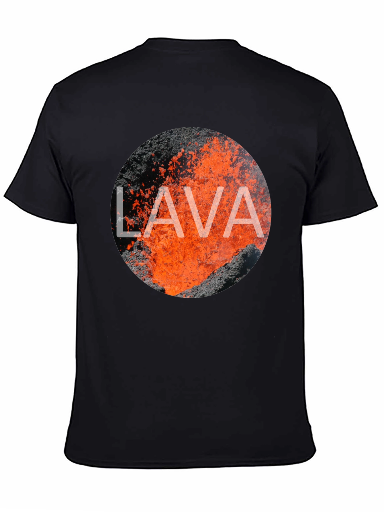 Lava Graphic Print Black T-Shirt