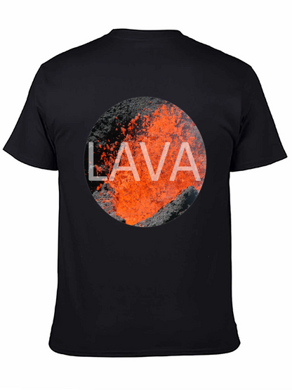 Lava Graphic Print Black T-Shirt
