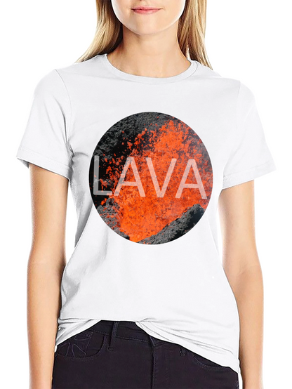 Lava Graphic Print Black T-Shirt