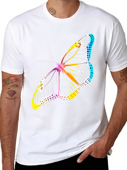 Butterfly Graphic Tee - Mens Black T-Shirt