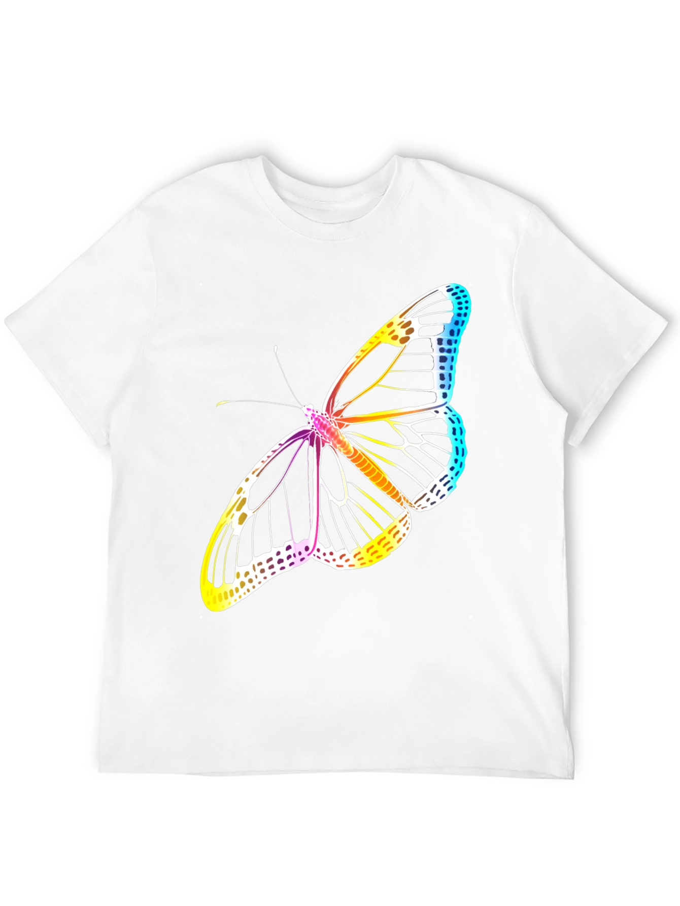 Butterfly Graphic Tee - Mens Black T-Shirt