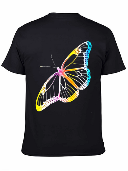 Butterfly Graphic Tee - Mens Black T-Shirt