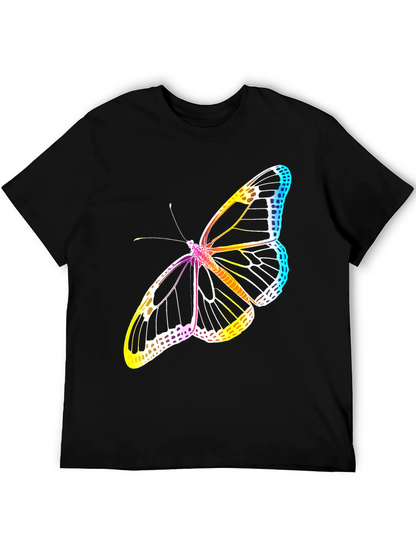 Butterfly Graphic Tee - Mens Black T-Shirt