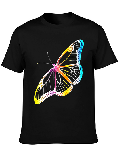 Butterfly Graphic Tee - Mens Black T-Shirt