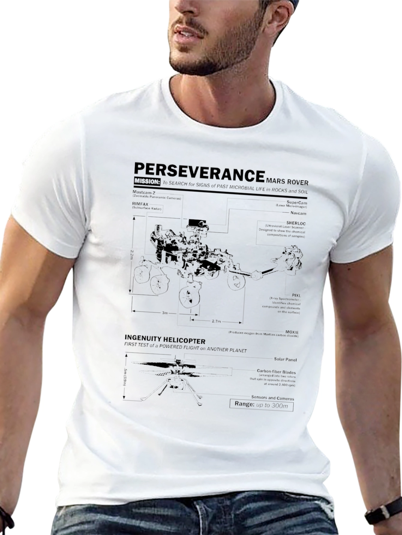 Perseverance Mars Rover Graphic T-Shirt