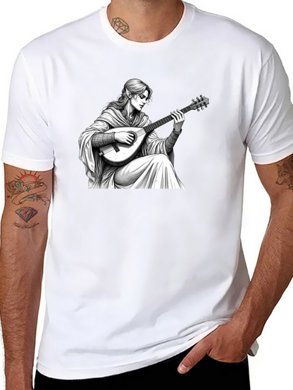 Bard Graphic Tee - Fantasy Musician T-Shirt