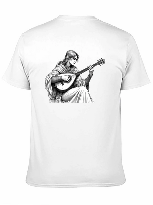 Bard Graphic Tee - Fantasy Musician T-Shirt