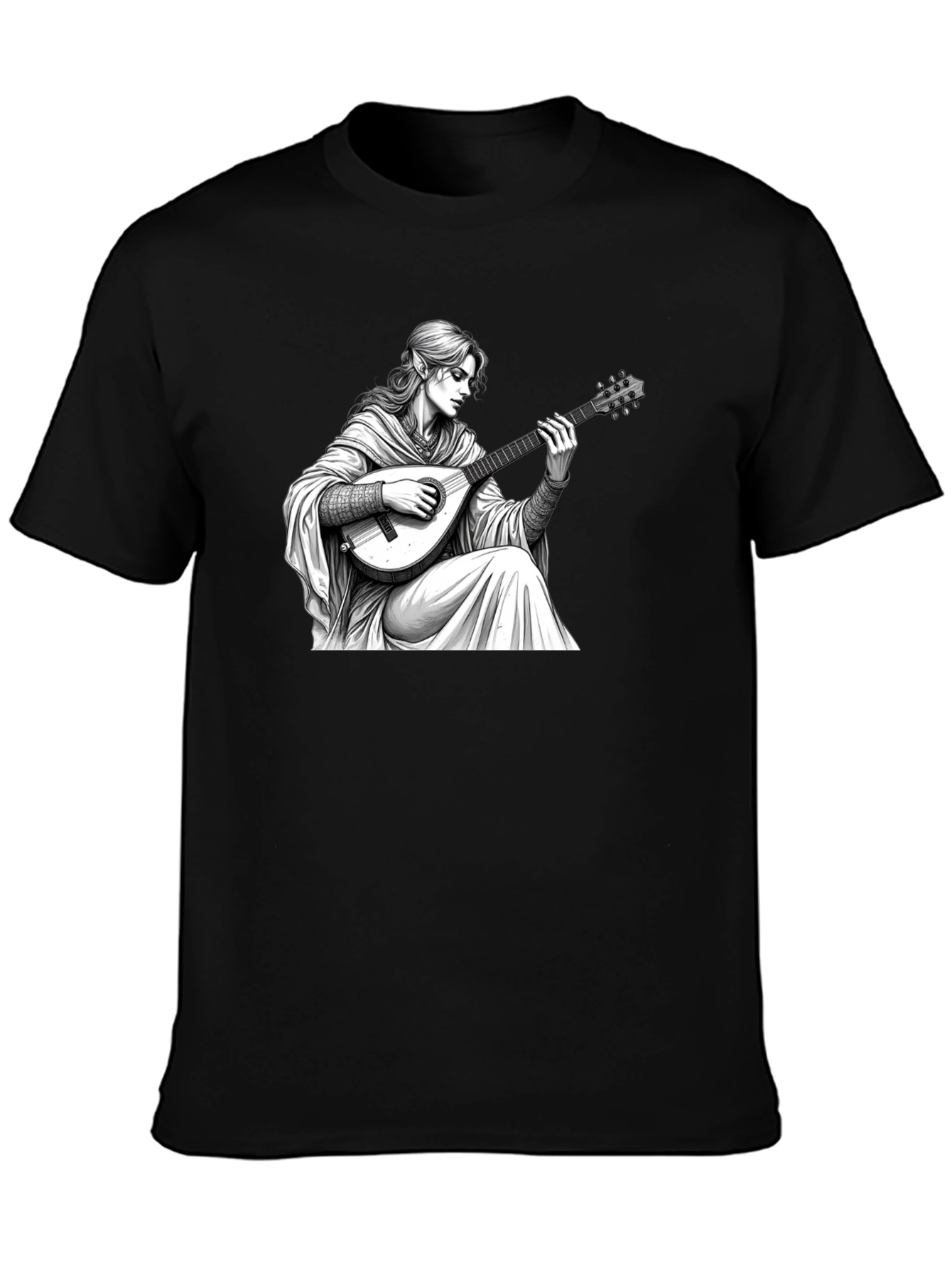 Bard Graphic Tee - Fantasy Musician T-Shirt