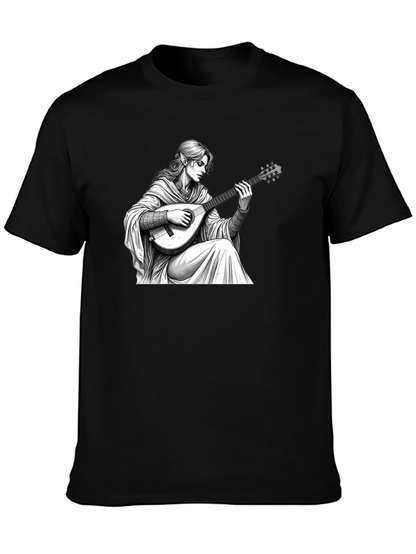 Bard Graphic Tee - Fantasy Musician T-Shirt