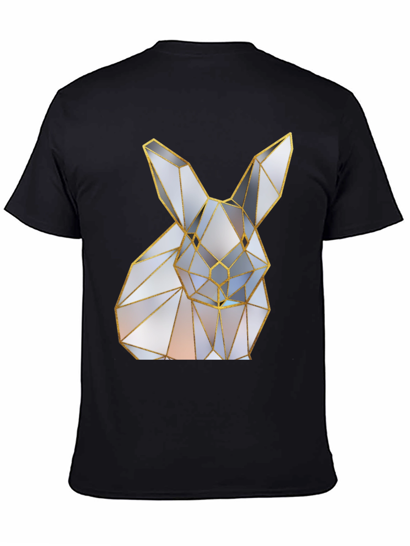 Geometric Rabbit Graphic Tee - Modern Style