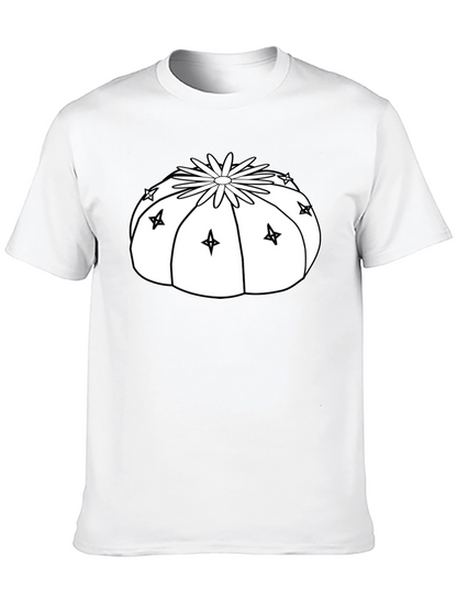 Cactus Starburst Graphic T-Shirt - Black