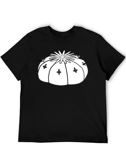 Cactus Starburst Graphic T-Shirt - Black