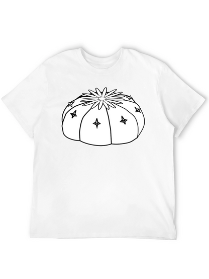 Cactus Starburst Graphic T-Shirt - Black
