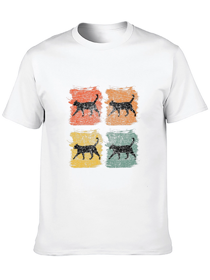 Retro Cat Silhouette T-Shirt