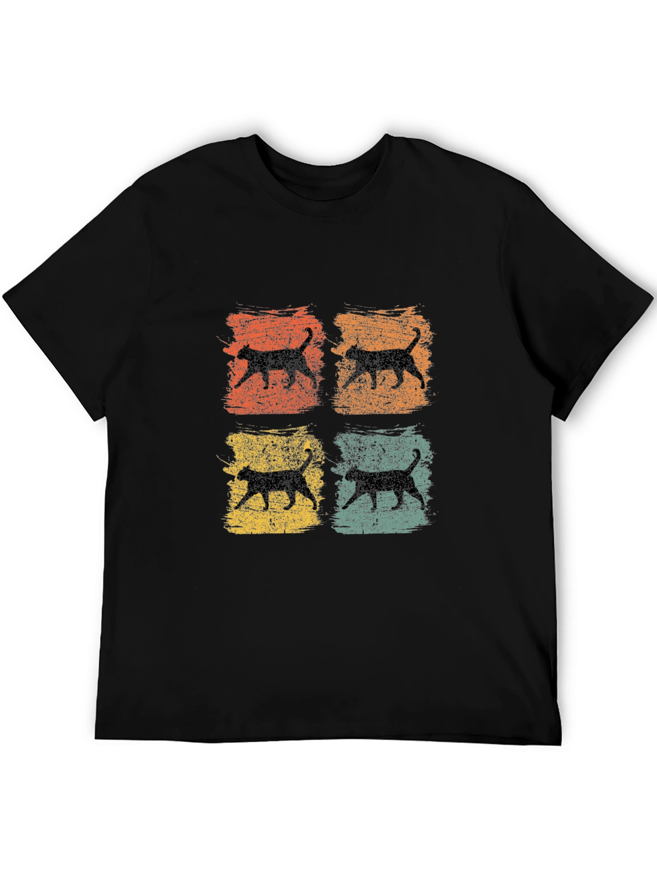 Retro Cat Silhouette T-Shirt
