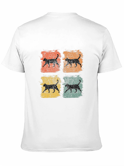Retro Cat Silhouette T-Shirt