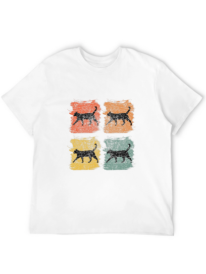 Retro Cat Silhouette T-Shirt