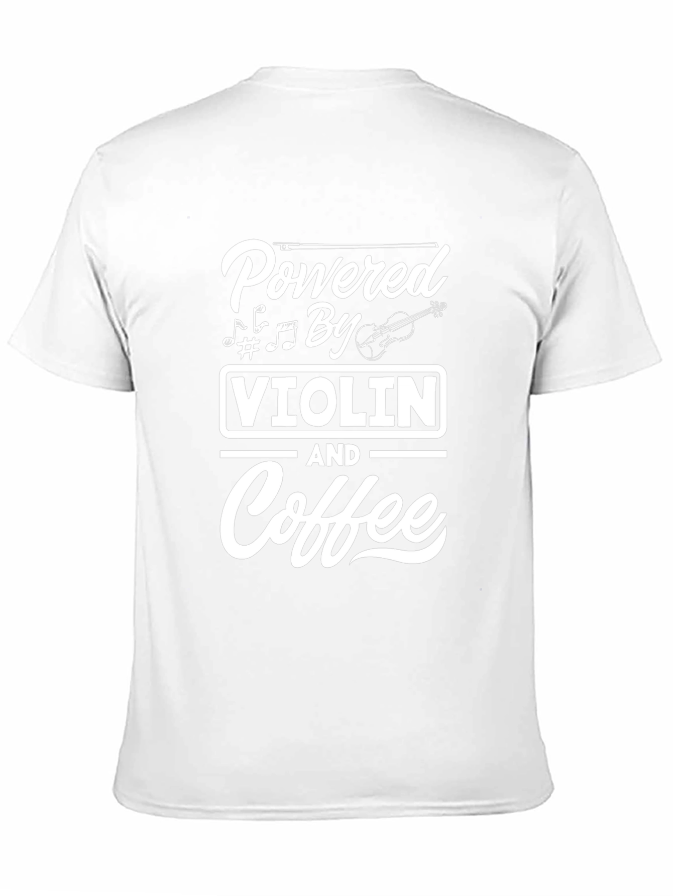 Powered By Violin and Coffee Graphic Tee