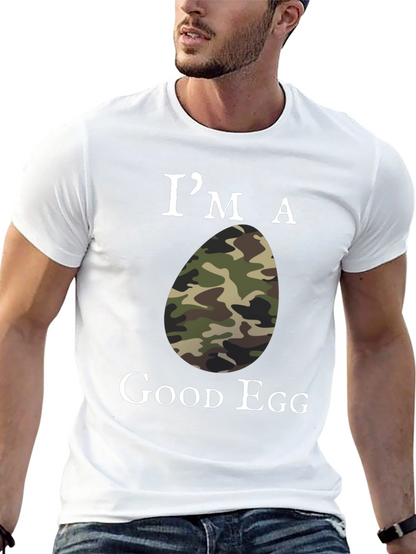 Im a Good Egg Camo Humor T-Shirt