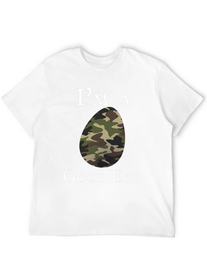 Im a Good Egg Camo Humor T-Shirt
