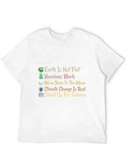 Science Matters T-Shirt: Earth Vaccines Moon Climate