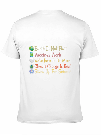 Science Matters T-Shirt: Earth Vaccines Moon Climate
