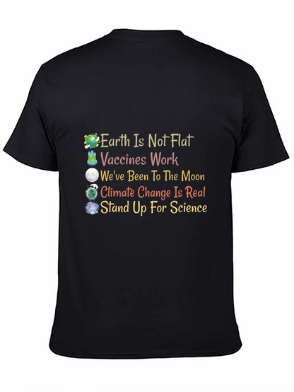 Science Matters T-Shirt: Earth Vaccines Moon Climate