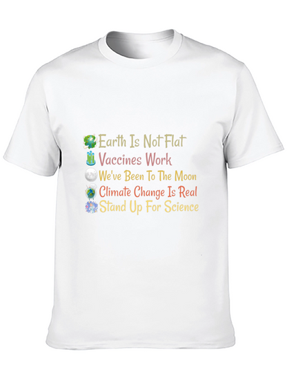 Science Matters T-Shirt: Earth Vaccines Moon Climate