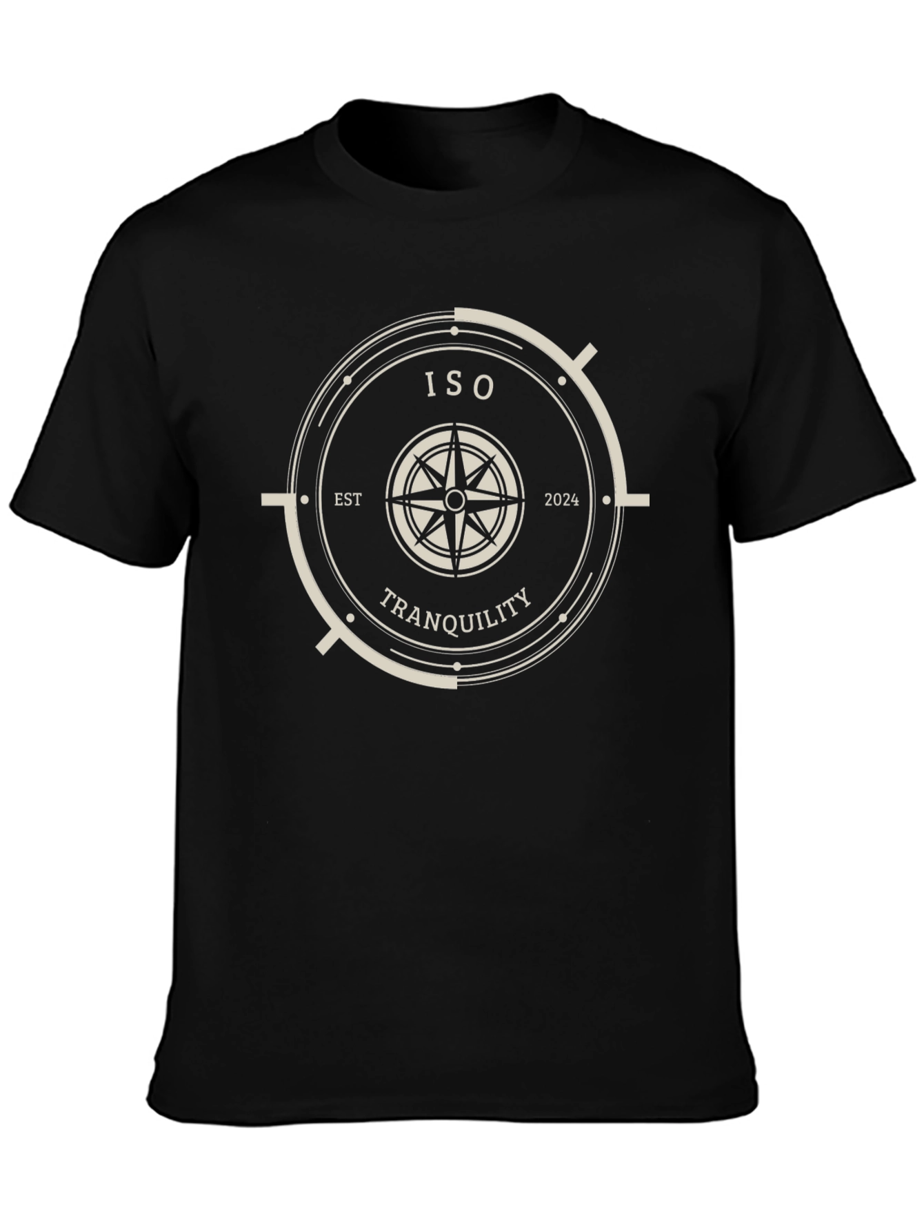 ISO Tranquility Black Graphic T-Shirt