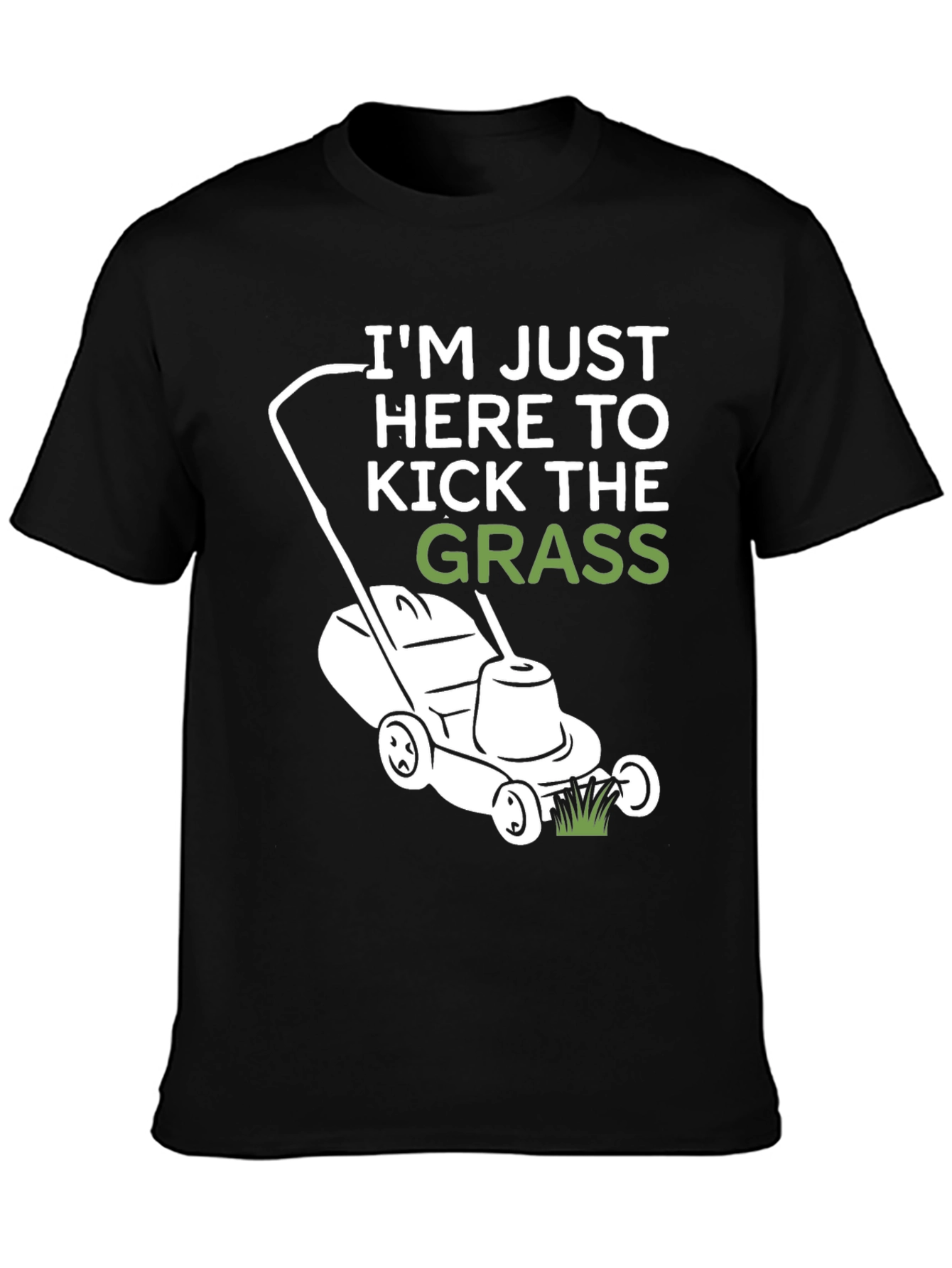 Kick the Grass T-Shirt - Black Cotton Tee