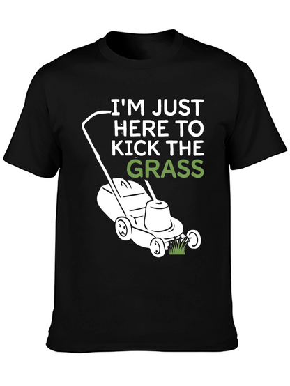 Kick the Grass T-Shirt - Black Cotton Tee