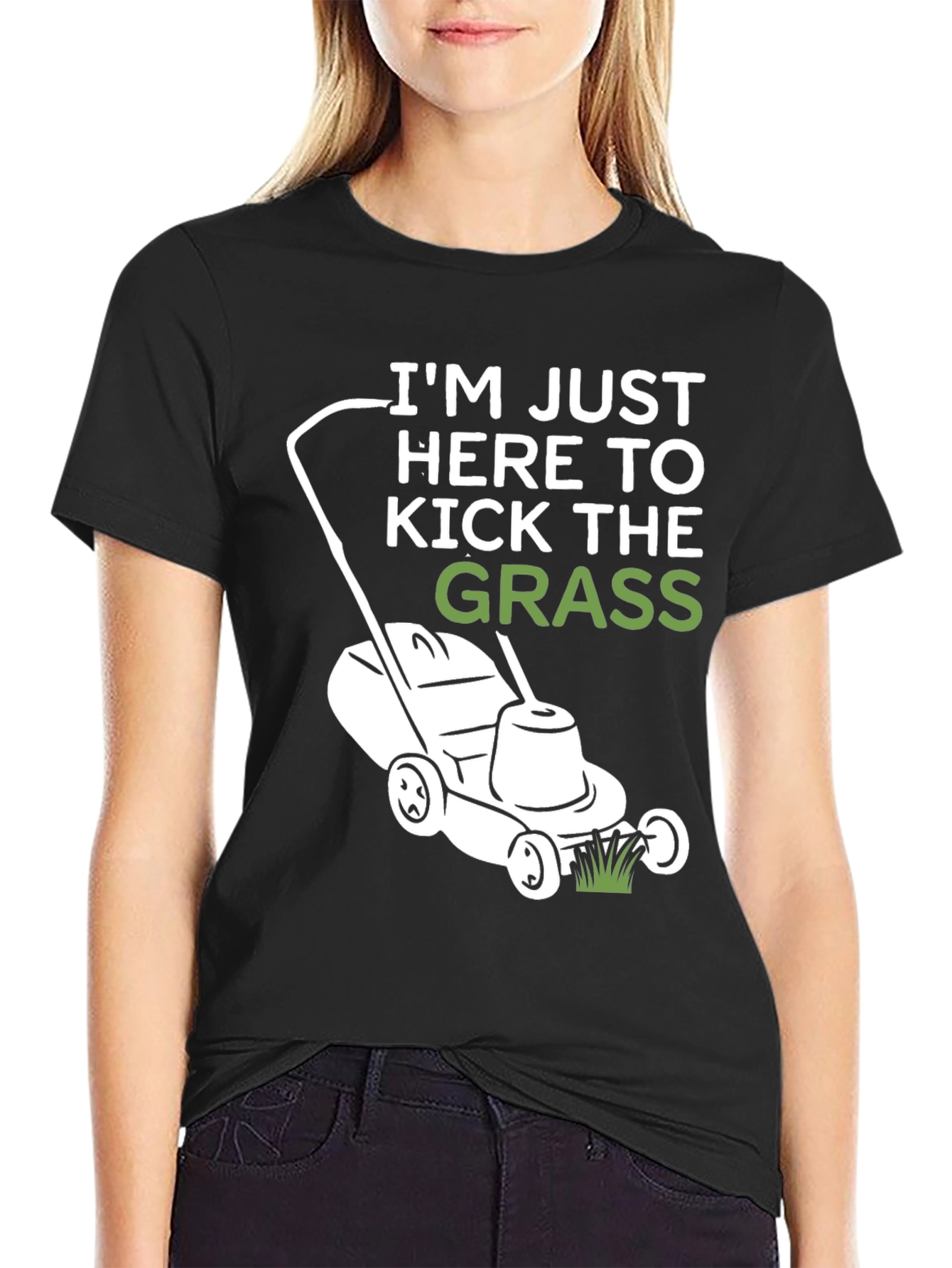 Kick the Grass T-Shirt - Black Cotton Tee
