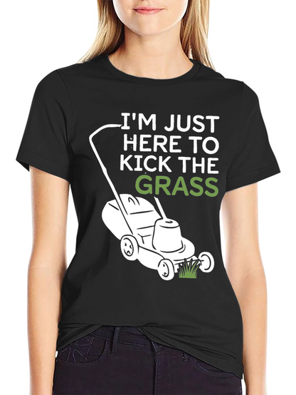 Kick the Grass T-Shirt - Black Cotton Tee