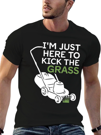 Kick the Grass T-Shirt - Black Cotton Tee