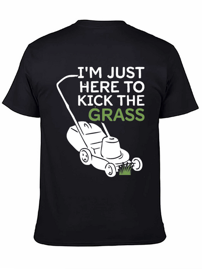 Kick the Grass T-Shirt - Black Cotton Tee