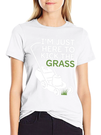 Kick the Grass T-Shirt - Black Cotton Tee